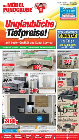 Die Möbelfundgrube Prospekt KW 17