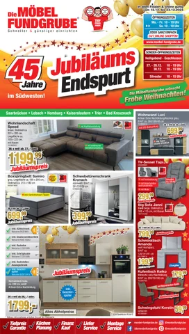 Die Möbelfundgrube Martin Eckert GmbH 家具目录 · Die Möbelfundgrube Prospekt KW 50