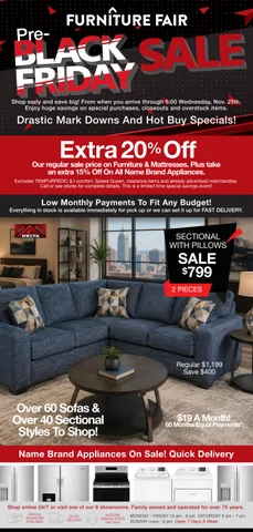 家具 Fair Pre-BLACK FRIDAY SALE 2026