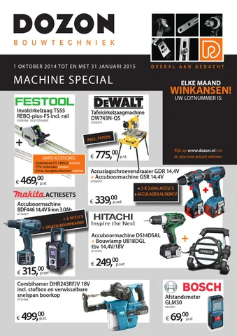 Dozon B.V. 灯饰目录 · Dozon Machine Special 2014 2015
