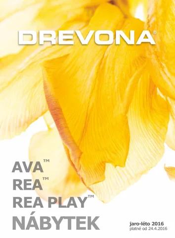 REA & AVA DREVONA, CZ 家具目录 nábytku, jaro-léto 2016