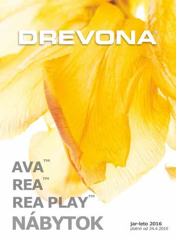 REA & AVA DREVONA, SK 家具目录 nábytku, jar-leto 2016