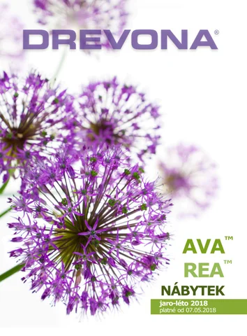 REA & AVA DREVONA, CZ 家具目录 nábytku, jaro-léto 2018