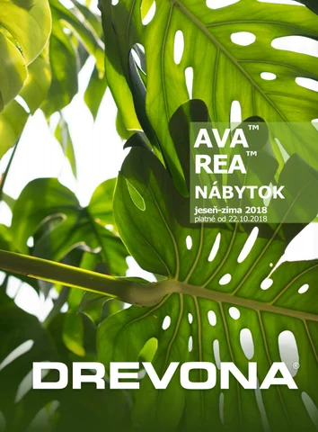 REA & AVA DREVONA, SK 家具目录 nábytku, jeseň-zima 2018