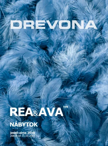 REA × AVA, SK 家具目录 nábytku DREVONA, jeseň-zima 2019