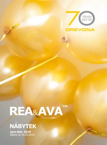 REA × AVA, CZ 家具目录 nábytku DREVONA, jaro-léto 2019