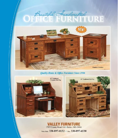 E & G Amish Furniture 家具目录 · 2011 Valley 家具 / Desks × File Cabinets /