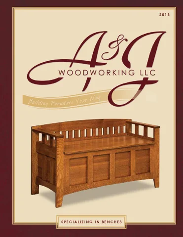 E & G Amish Furniture 2013 A × J Woodworking 家具目录 / Benches and Cedar Chest /