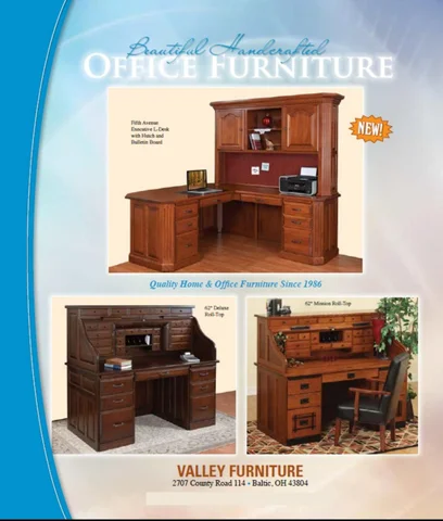 E & G Amish Furniture 2016 Valley 家具目录 / Roll-Top Desks/ E&G Amish 家具