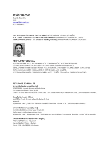 javier ramos c-v 11-2019 英文