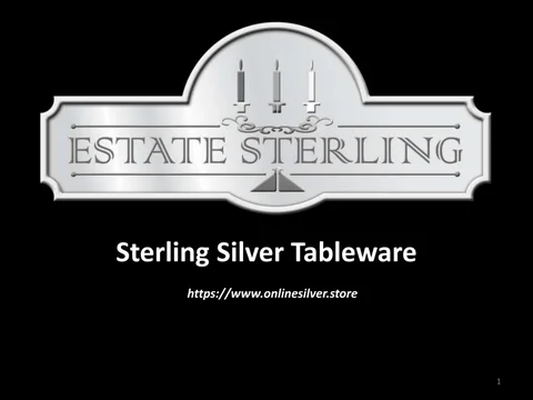 Sterling Silver Tableware