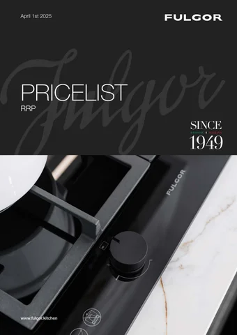FULGOR Pricelist RRP April 2025