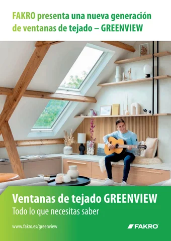 西文 FAKRO - Ventanas 德文 tejado GREENVIEW
