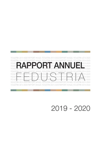 Rapport annuel Fedustria 2019-2020