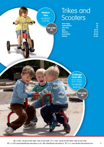 Early Years 国际 2016/17 Trikes × Scooters