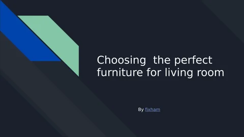 mohd anas 家具目录 · Choosing the perfect 家具 for 客厅
