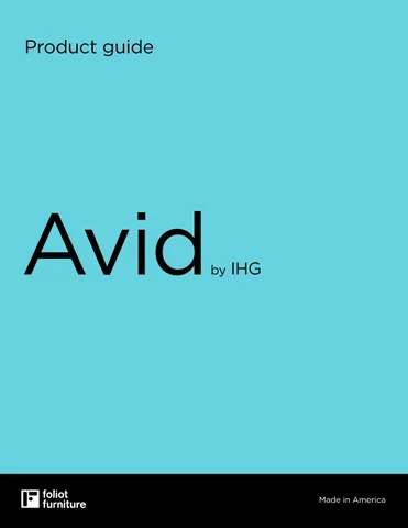 Avid Hotels 坐具 Product 指南