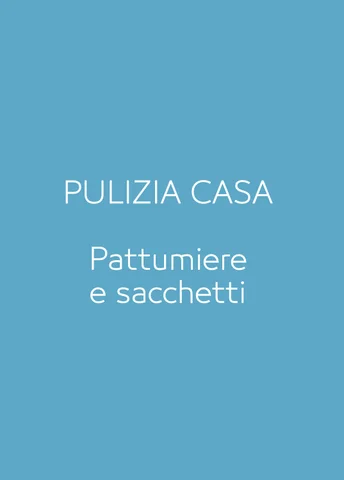 PULIZIA CASA - PATTUMIERE E SACCHETTI