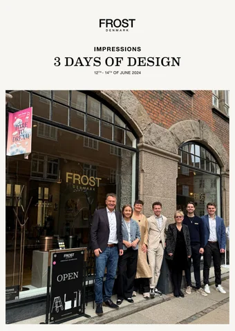 FROST 家具目录 · 3daysofdesign - impression 2024