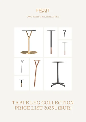 FROST 桌 Leg 产品集 Pricelist 英文 EUR