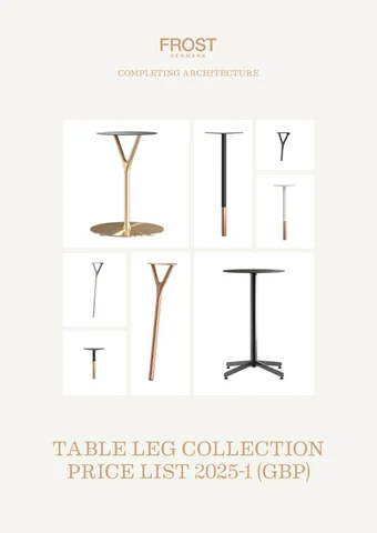 FROST 桌 Leg 产品集 Pricelist 英文 GBP