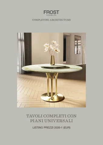 Tavoli Completi con piani universali - Listino Prezzi 2026-1 意文 EUR