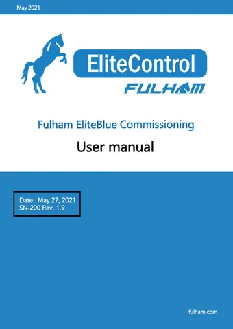 Fulham eliteBlue Commissioning User Manual