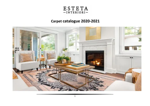 灯饰目录 килими - Esteta Interiori 2018-2019
