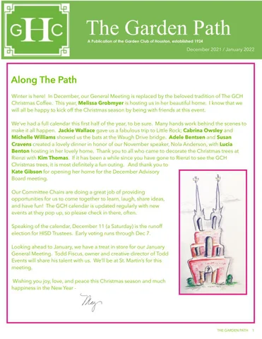 The 庭院 Path December 2021/January 2022