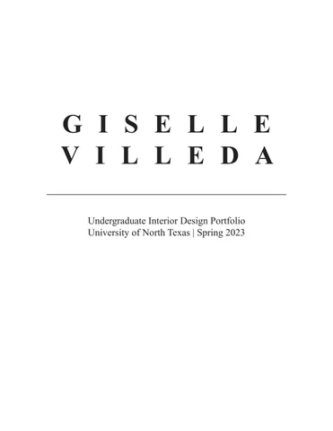 2023 Undergraduate 室内 Design Portfolio