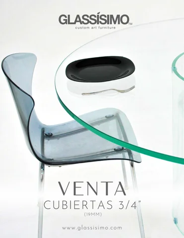 玻璃 ÍSIMO - Cubiertas 德文 3/4” (19mm)