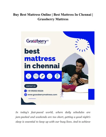 Grassberrymattress Karur 家具目录 · Buy Best 床垫 在线版 | Best 床垫 In Chennai | Grassberry 床垫