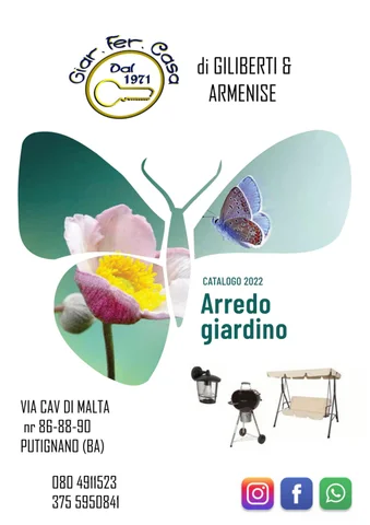 家具 Giardino Butterfly 2022 "Giar Fer Casa"