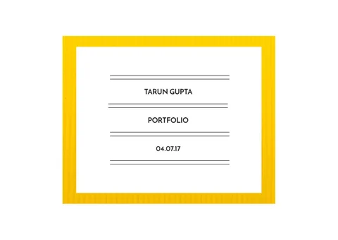 Tarun Gupta Portfolio