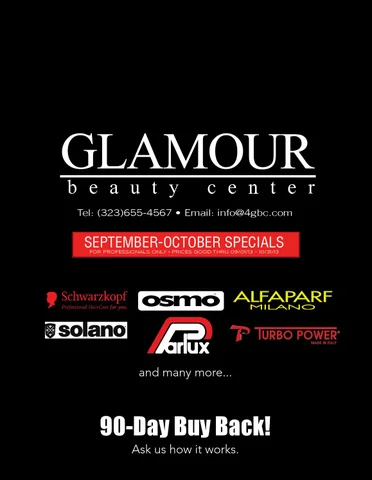 Glamour Beauty Center • September - October Promotions