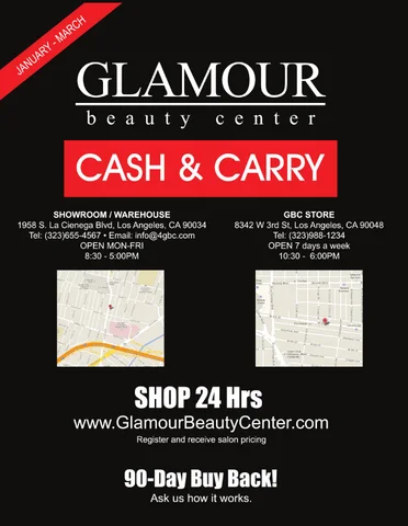 JAN - MAR Glamour Beauty Center Product 家具目录