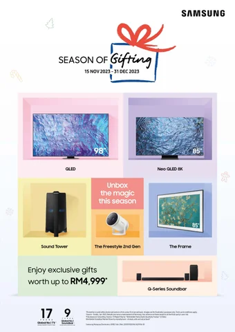 Samsung Tvs - Season Of Gifting 家具单页