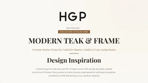 现代 Teak × Frame 家具目录 .