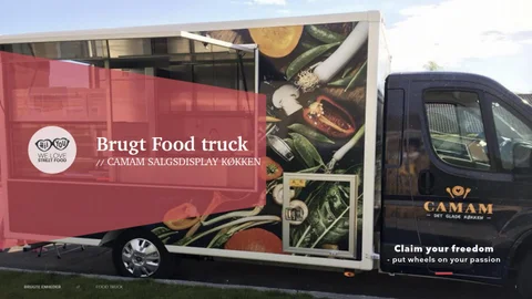 Næsten ny salgsdisplay Food Truck der kun har kørt 3.400 km!