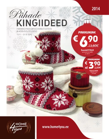 Home4you.ee 家具目录 · Home4you kliendileht joulud 2014