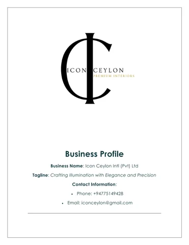 Business 型材灯 - ICON CEYLON 高端 interiors