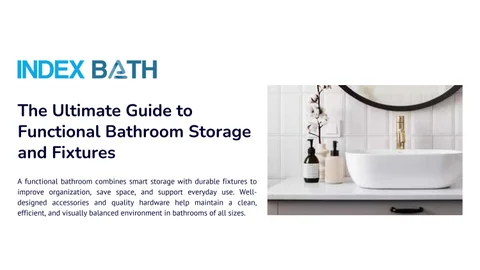 Index Bath 灯饰目录 · The Ultimate 指南 to Functional 卫浴 收纳 and Fixtures