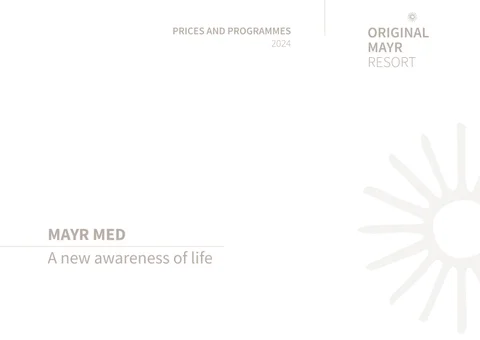 Original Mayr Resort Prices and programme