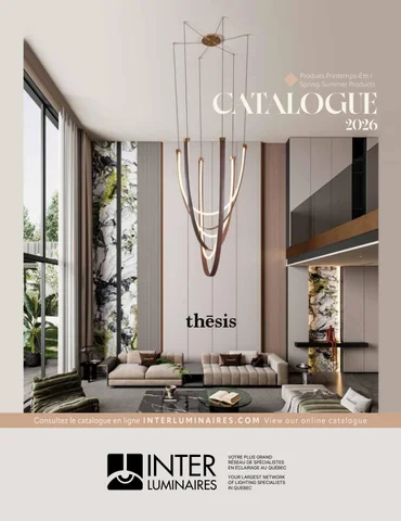 灯饰目录 printemps-été 2026 INTER Luminaires
