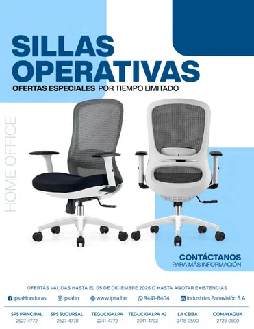 家具目录 家居 办公 Sillas Operativas | IPSA Honduras