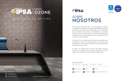 家具目录 Línea Ozone | IPSA Honduras