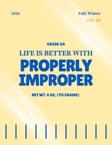 Properly Improper Fall 冬季 家具目录 2026