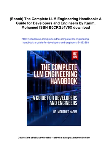 karim, mohame 灯饰目录 · (ebook) the 全集 llm engineering handbook: a 指南 for developers and engineers by