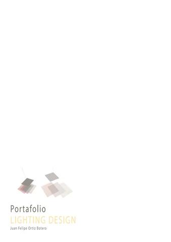 Juan Felipe Ortiz 灯饰目录 · 灯饰 Design Portfolio