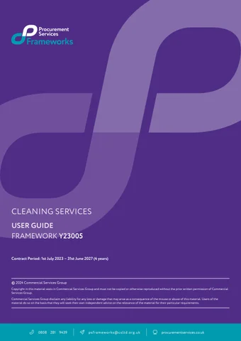 Procurement Services Y23005 Cleaning Services User 指南